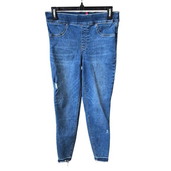 Spanx Jeans Spanx Distressed Ankle Skinny Jeans Size Medium - Picture 1 of 8